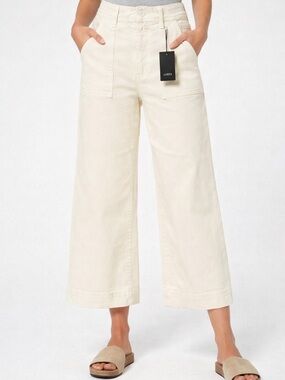 Joe's Jeans size 26 wide legged Crop pants NWT high rise utility chic